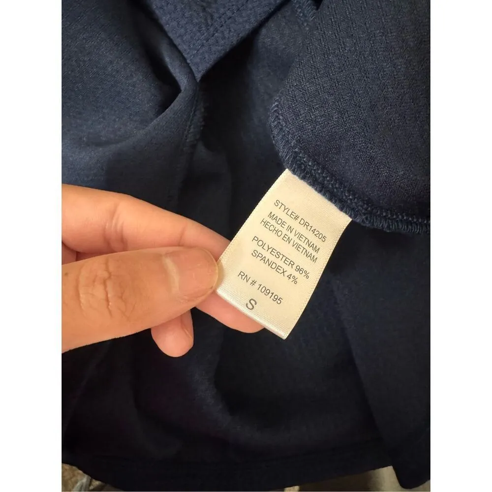 Love J Navy Blue Asymmetrical Bodycon Mini Dress | Size Small - Image 5