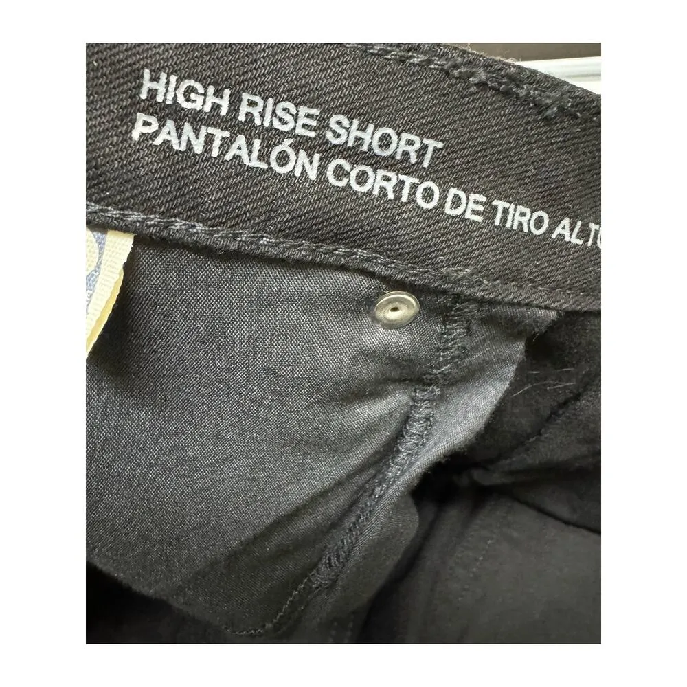 5/$65  Wild Fable Womens Shorts Sz 16 High Rise Rolled Cuff Denim Jean Black NEW - Image 8