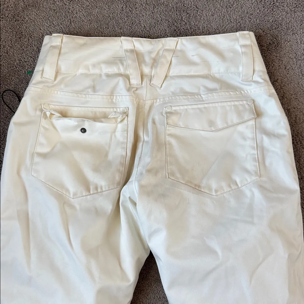 Under Armour Off White Coldgear Infrared Fleece Lined Snow Pants SIZE M - Image 11