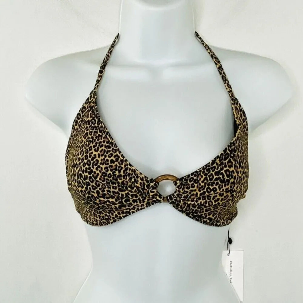 Faithfull the Brand Women's Mian Printed Bikini Swim Top Size US4/AU8 - Image 2