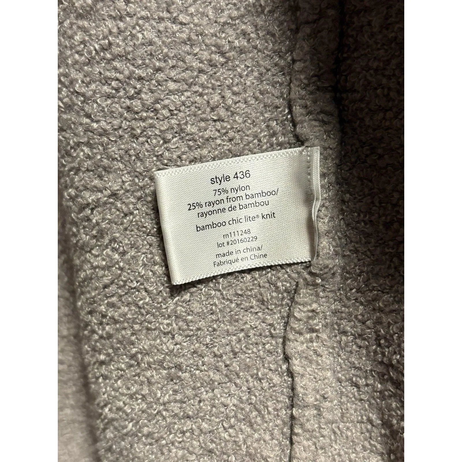 Barefoot Dreams Ombre CozyChic Lite Knit Island Wrap Cardigan Draped Front S/M - Image 3