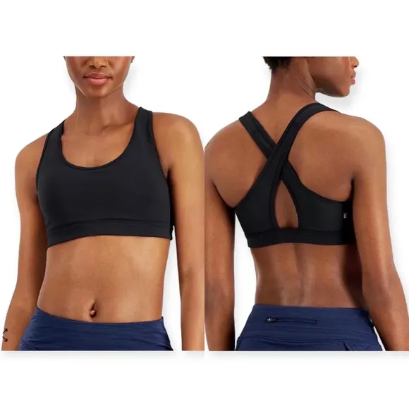 ID Ideology Performance Medium Impact Sports Bra in Black, Plus Size IX NWT - Image 2