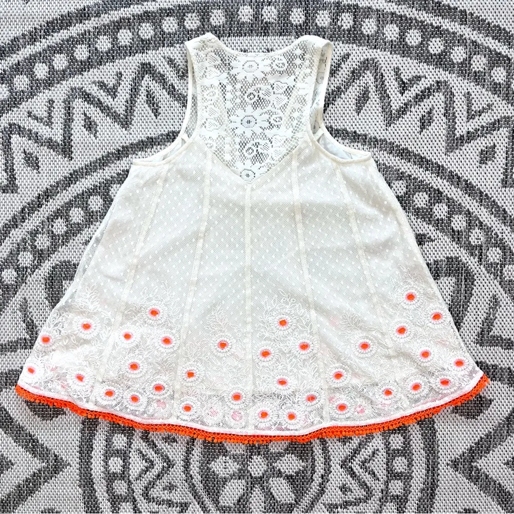 Vanessa Virginia x Anthropologie Daisy Field Lace Tank Top Size 0 - Image 9