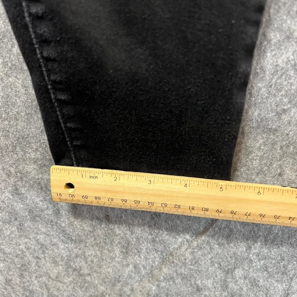 Levi's Denizen High Rise Skinny Jeans Black Denim Comfort Stretch‎ 33x28 - Image 5