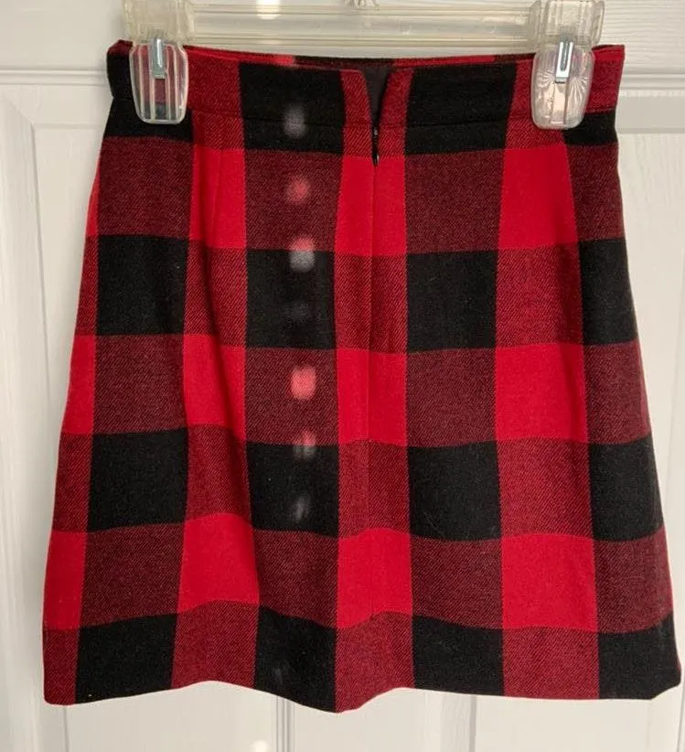 J.Crew Plaid Wool Skirt  - Image 2