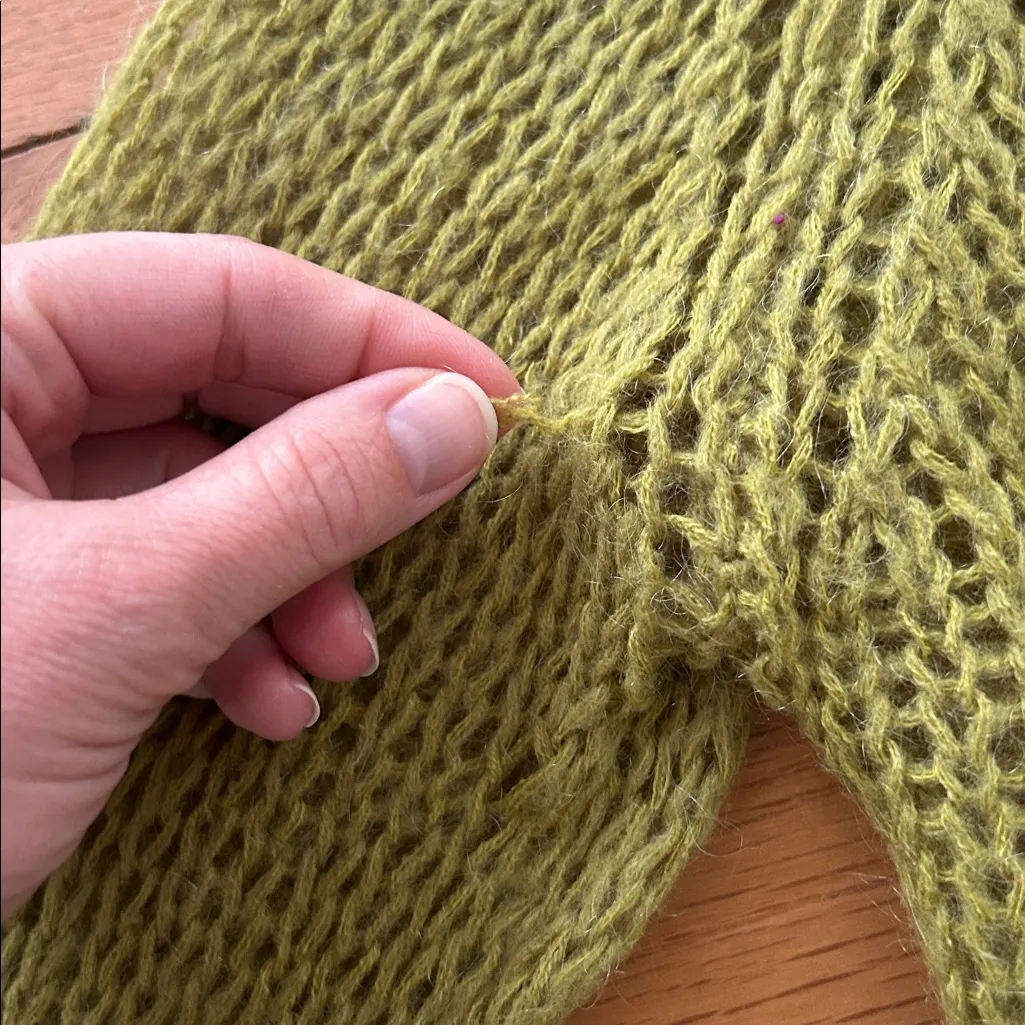 Aerie Green Knit Sweater - Image 7