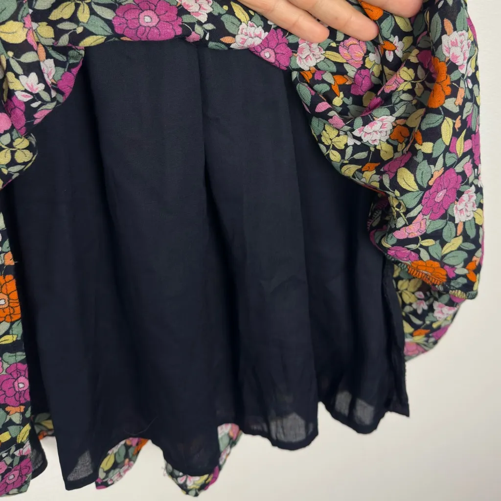 Anthropologie Aida Floral Embroidered Dark Boho Mini Dress Women’s Sz S - Image 8