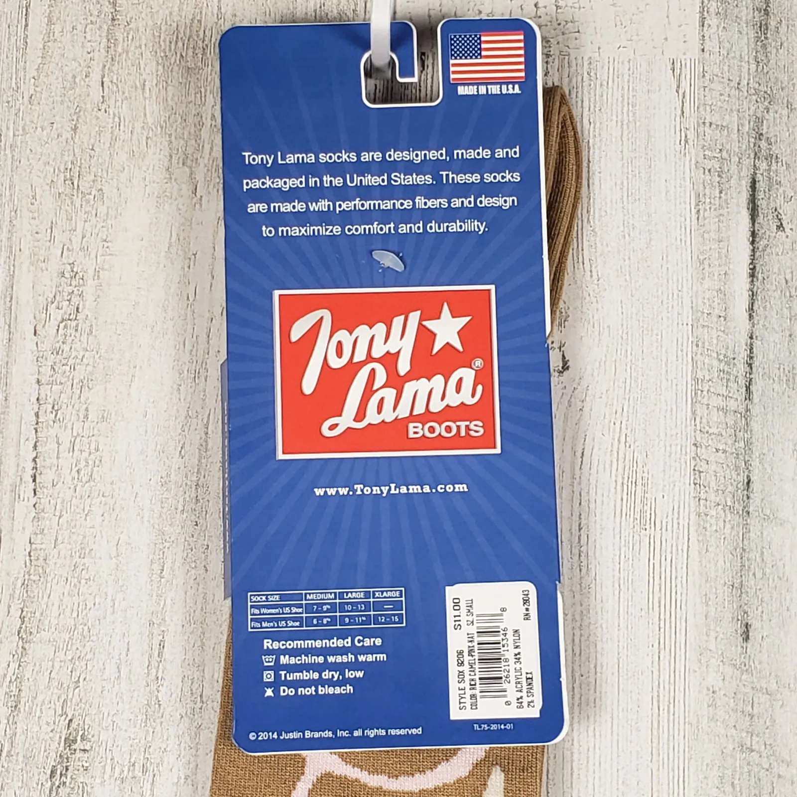 NWT Justin Boots Fashion Cushioned Sole Over The Calf Socks Women's Size Small - Image 6