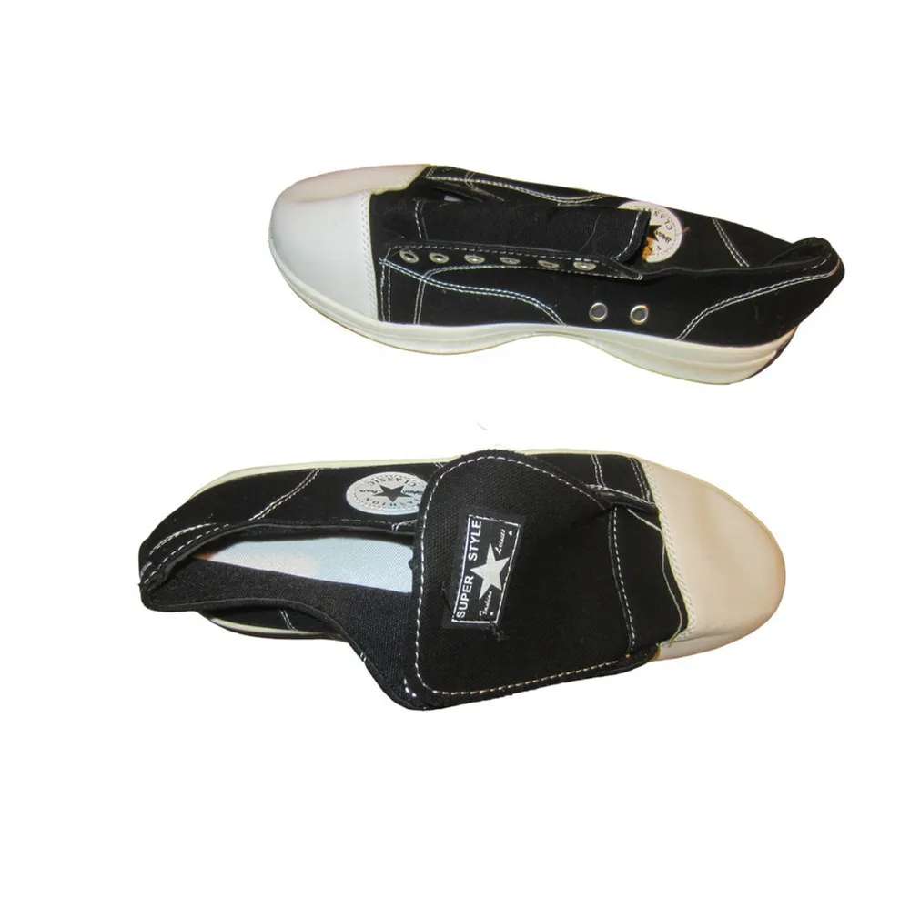 Canvas Thick Sole Casual Lace-Up Sneakers – Women’s Size 9.5 Low Top Round Toe - Image 5