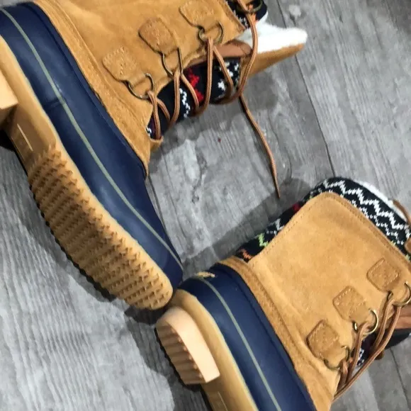 Khombu brown and blue boots - Image 6