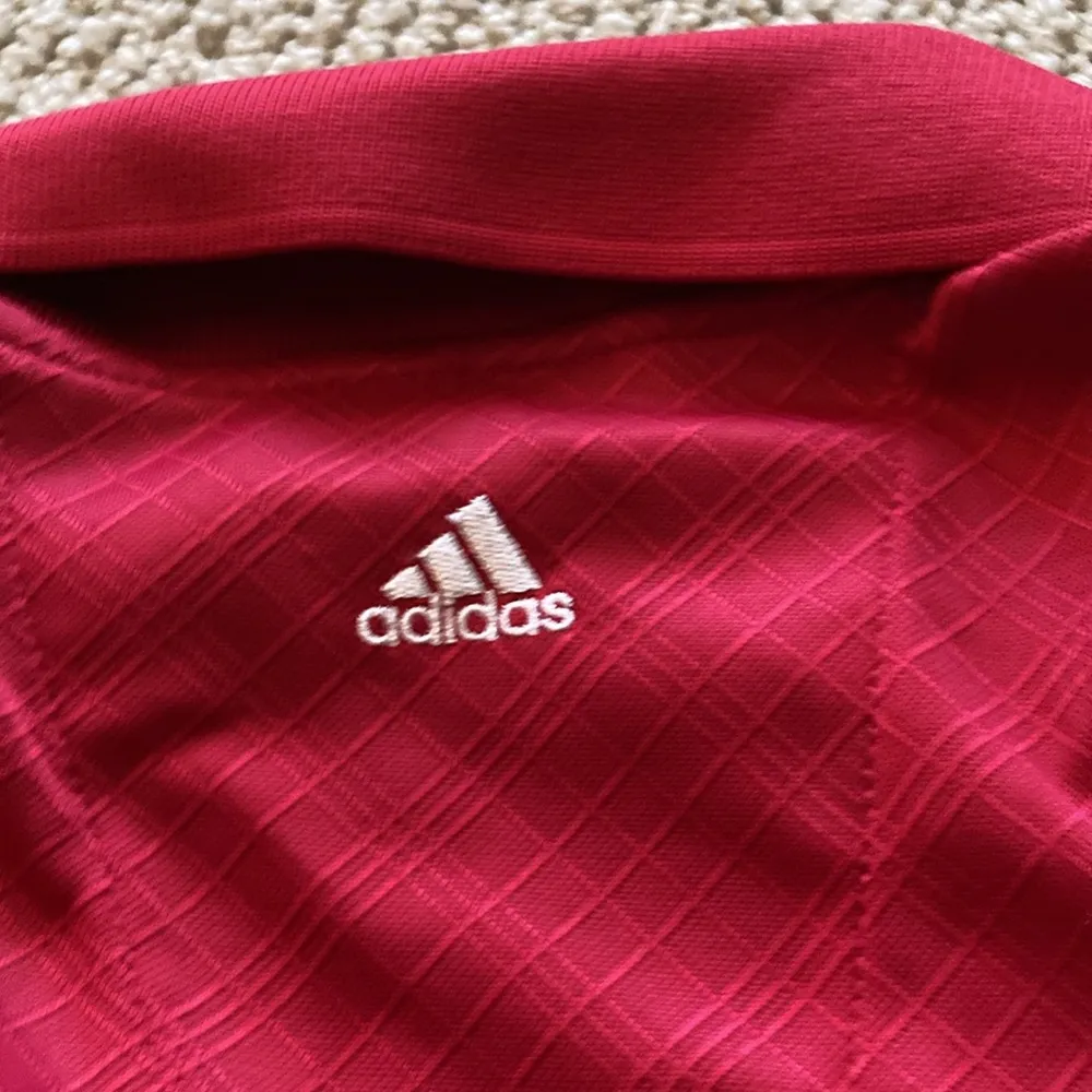 Adidas Golf Climacool Polo Button Down Shirt Red Size Small Women’s Top Like New - Image 8