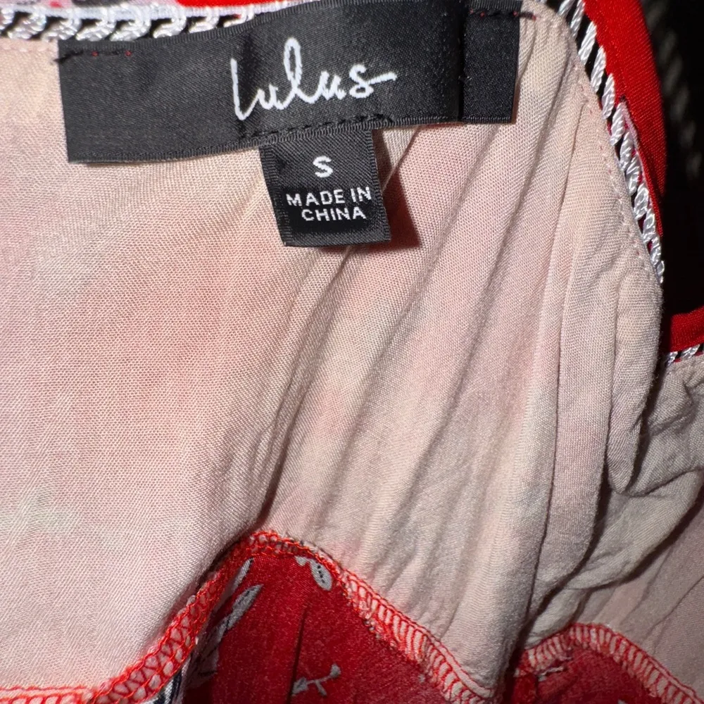 Lulus Esperanza Red Floral Print Midi Dress - Image 6