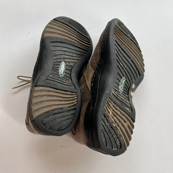 Clarks  32310 LACE UP‎ BROWN LEATHER SNEAKER WOMENS - Image 6