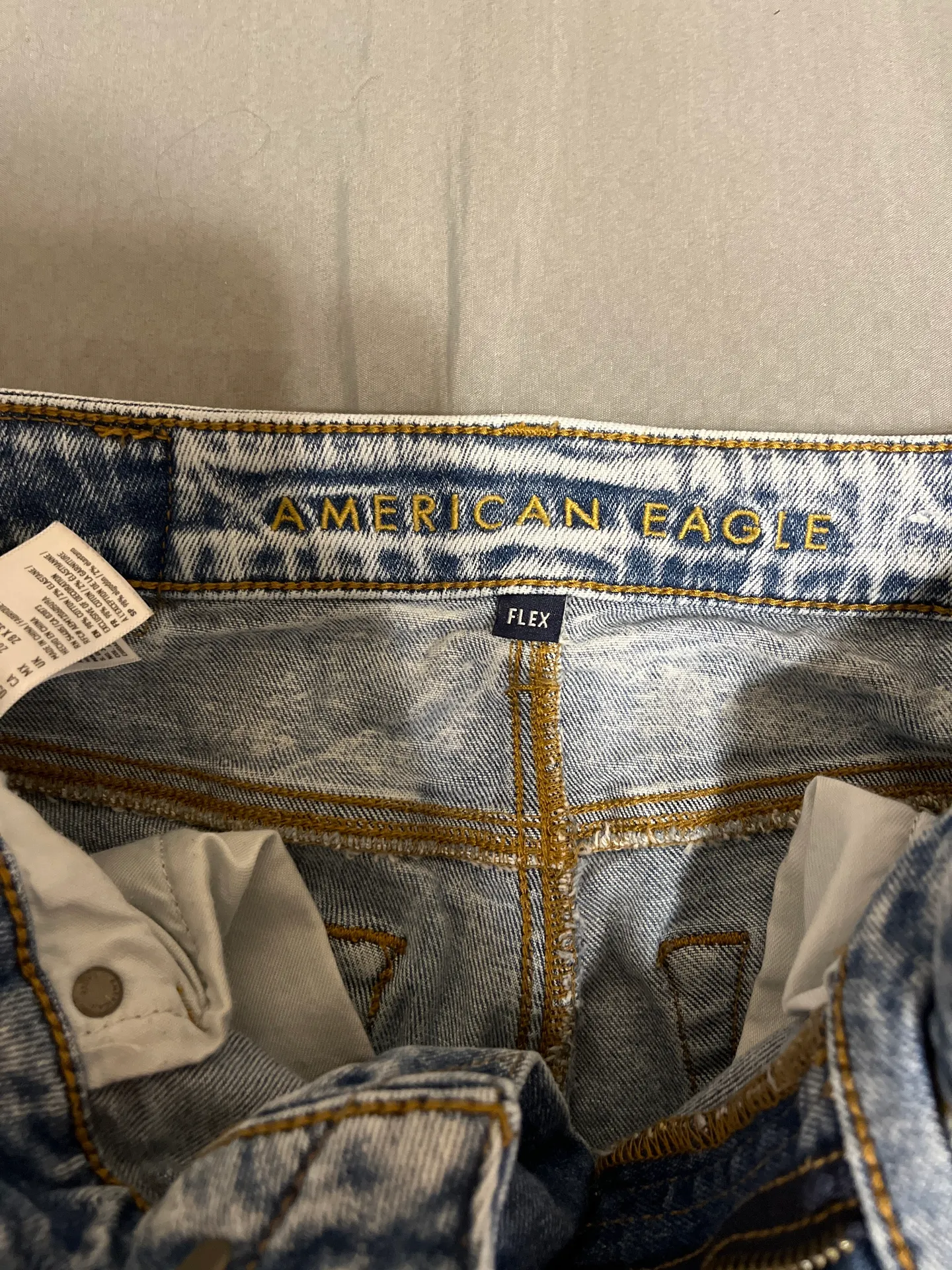 Flex Straight Leg Whitewashed Jeans - Image 4