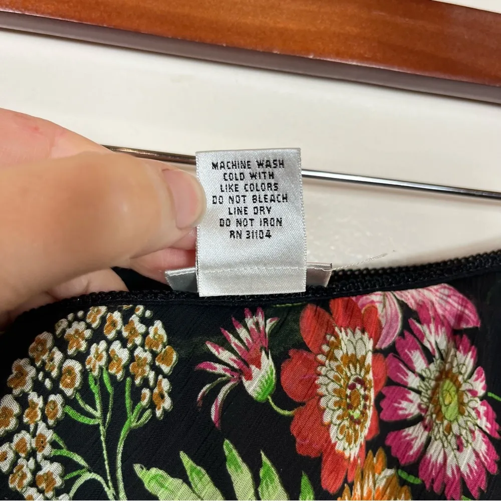 kim rogers  Floral Maxi Skirt Large Boho Y2K Whimsigoth Fairy Cottage Girly Pink - Image 8