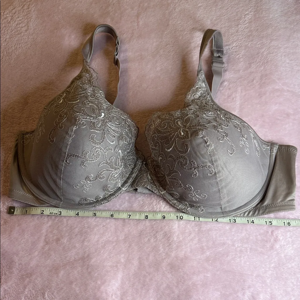 Playtex Silver Embroidered Bra - Image 5