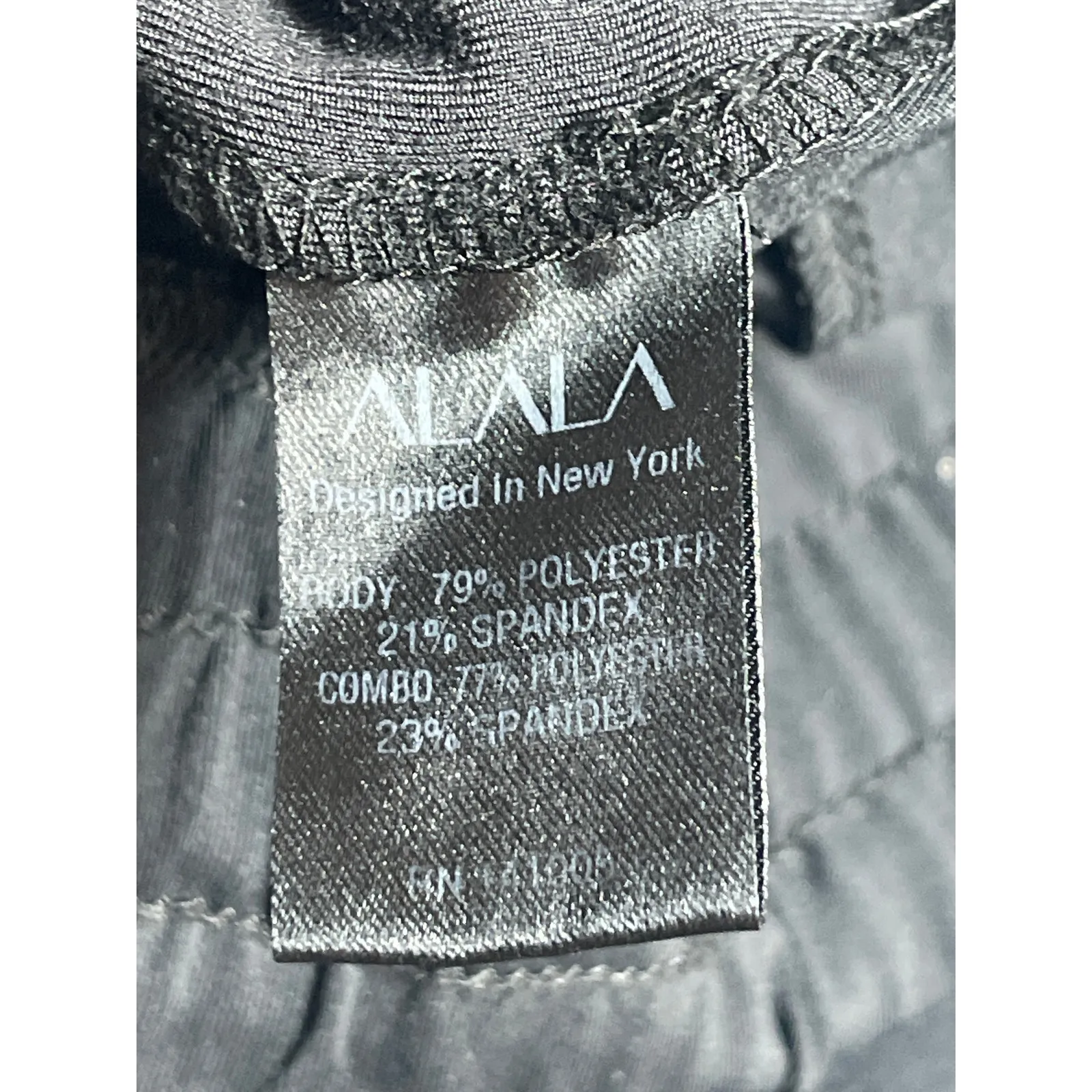 Alala Black Elastic Waist Drawstring Skinny Athletic Yoga Trousers Pants Size XS - Image 4