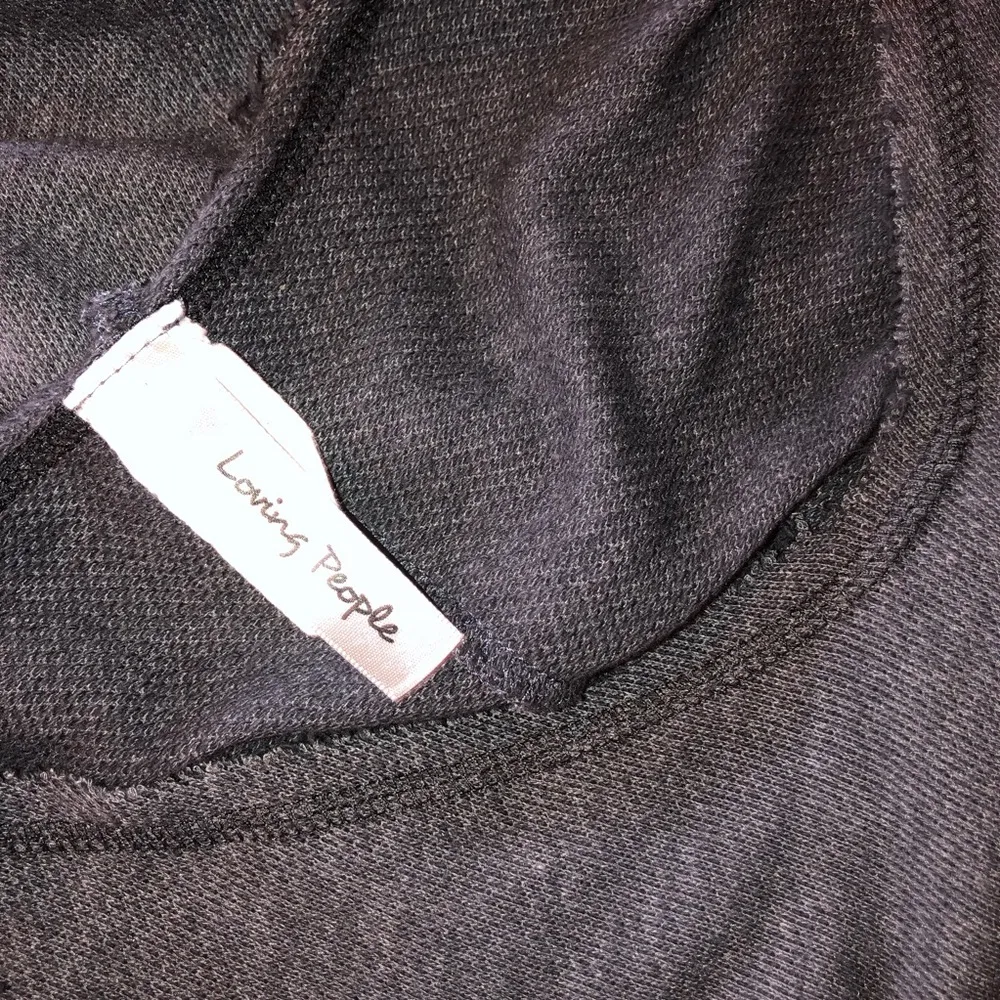 Loving People medium cold shoulder terry cloth top Gray - Image 4