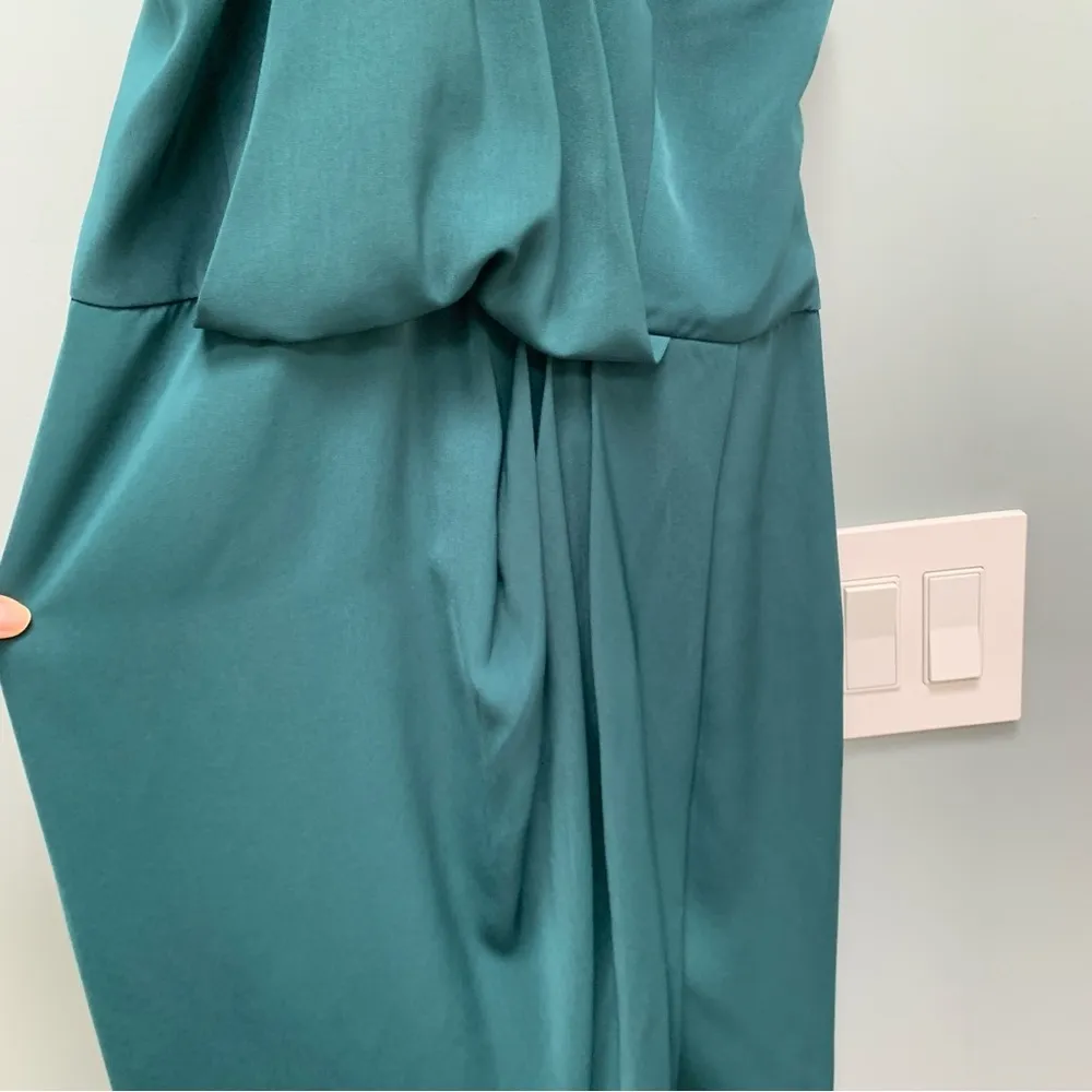 Shona Joy Core Knot Cocktail Dress in Seaweed Green 10 - Image 8