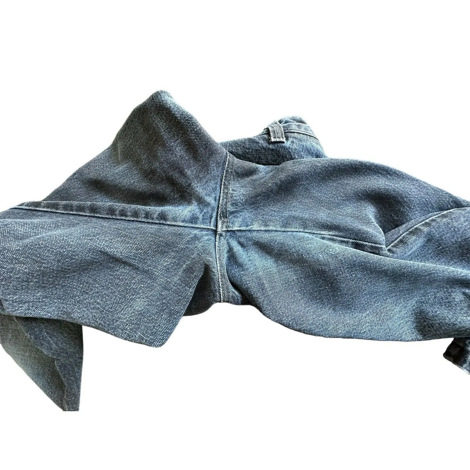 Faconnable Jeans Size 4 Bootcut Straight Blue Black Denim 100% Cotton #O2-5 - Image 10