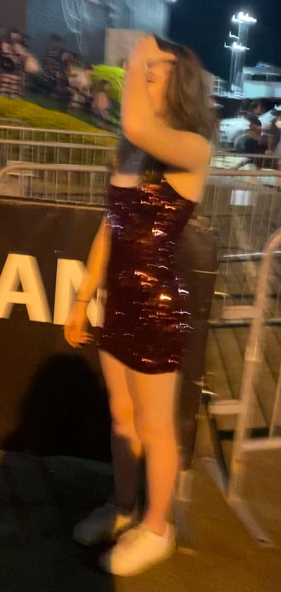 Red Sequin Party Dress - Image 2