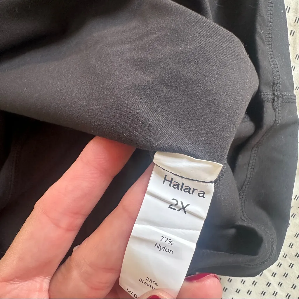 Halara SoftlyZero Plush 2-in-1 Pocket Mini Active Dress Black 2X NEW NWT - Image 5