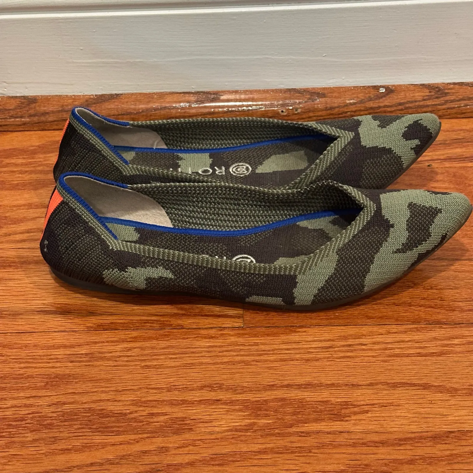Rothy's The Point flat sz 9 Rothy's Olive Camo color pointed toe flats - Image 2