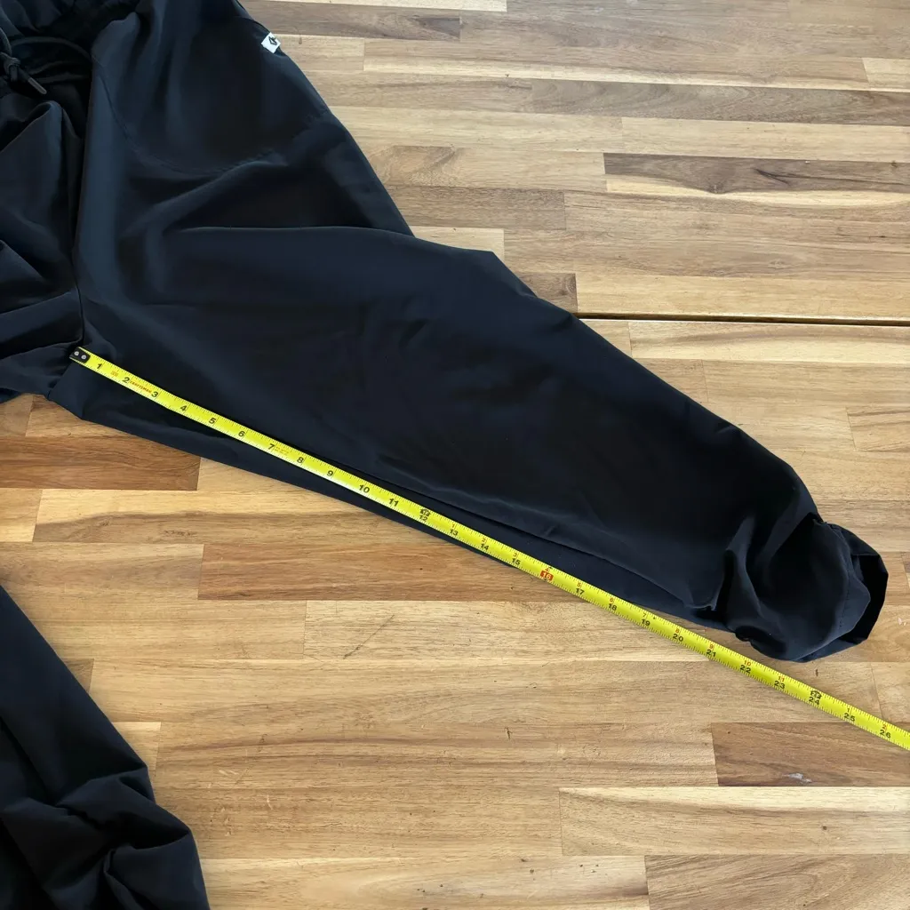 Torrid Black Stretch Woven Active Full Length Jumpsuit With Surplice Back 1 - Image 7