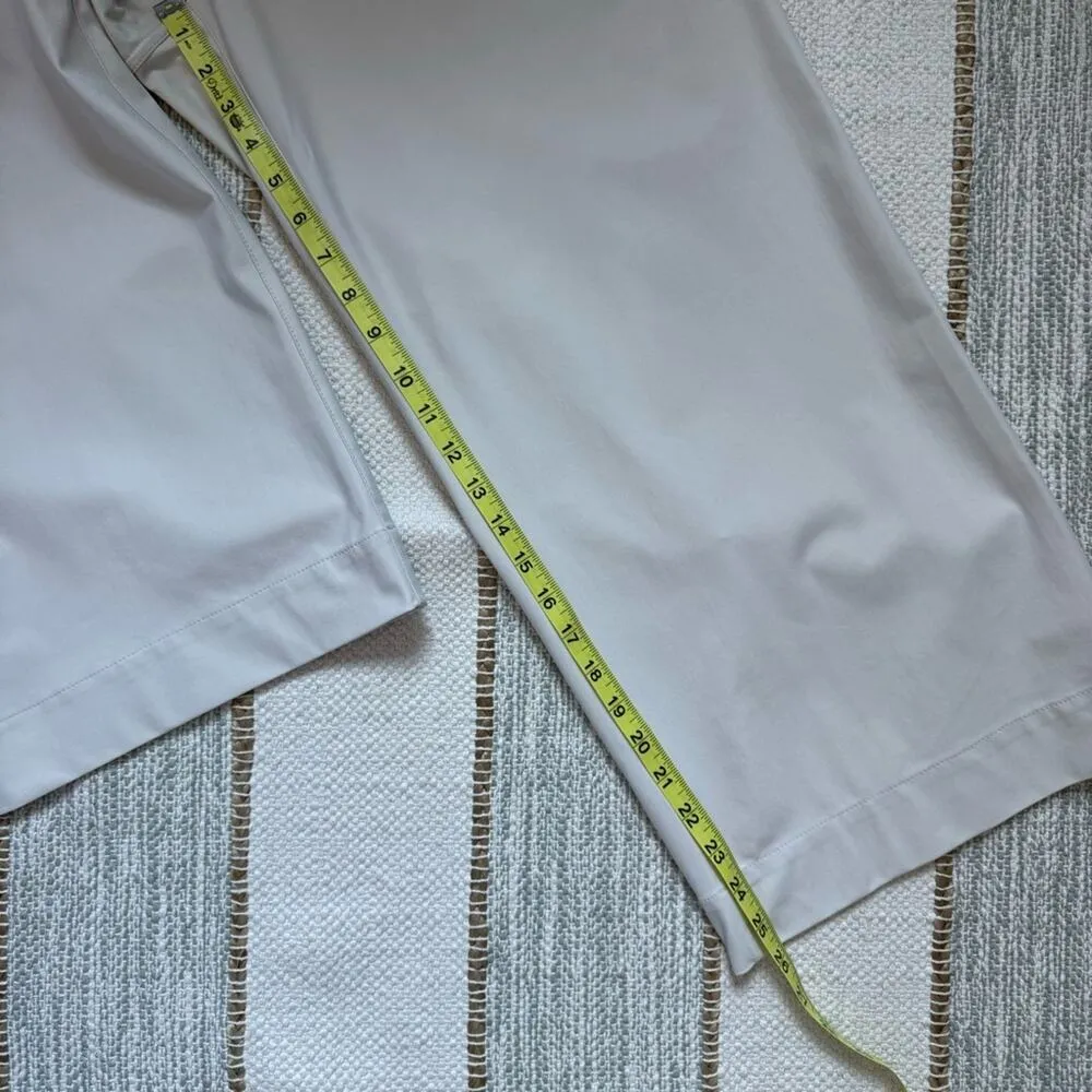 Lululemon City Sleek 5 Pocket Wide-Leg High Rise 7/8 Length Pant White Opal 33 - Image 6