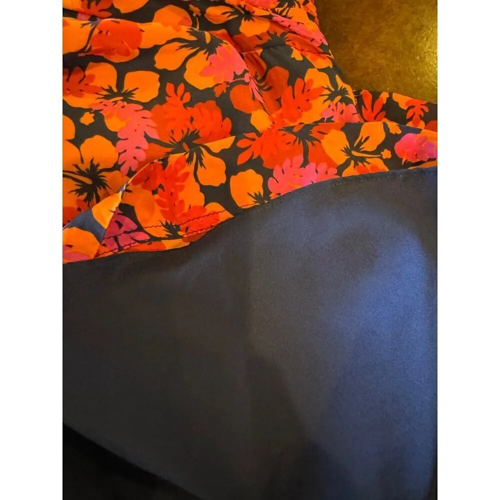 Derek Lam 10 Crosby Dress Women 4 Red Floral Talia Fit And Flare Mini‎ Boho - Image 13