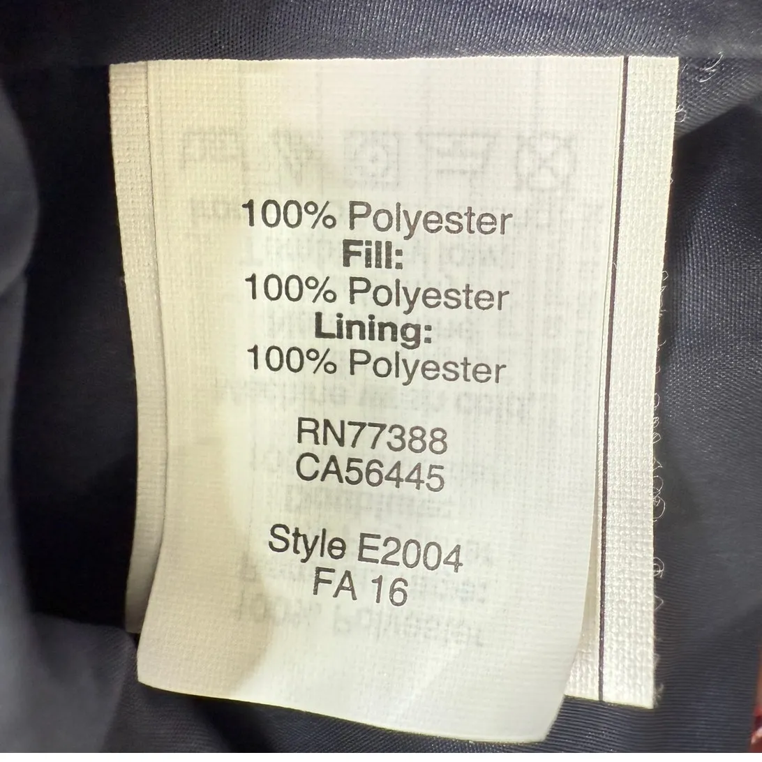 J.Crew Long Sleeve Snap Buttons Zip Up Quilt Field Jacket Patch Pockets XS Black - Image 9