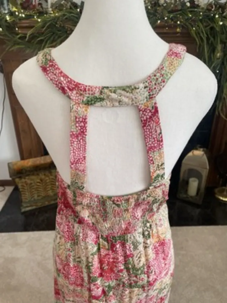 Angie‎ High Low Dress Womens L Pink Festival Brunch Resort Coastal Cruise Beach - Image 7