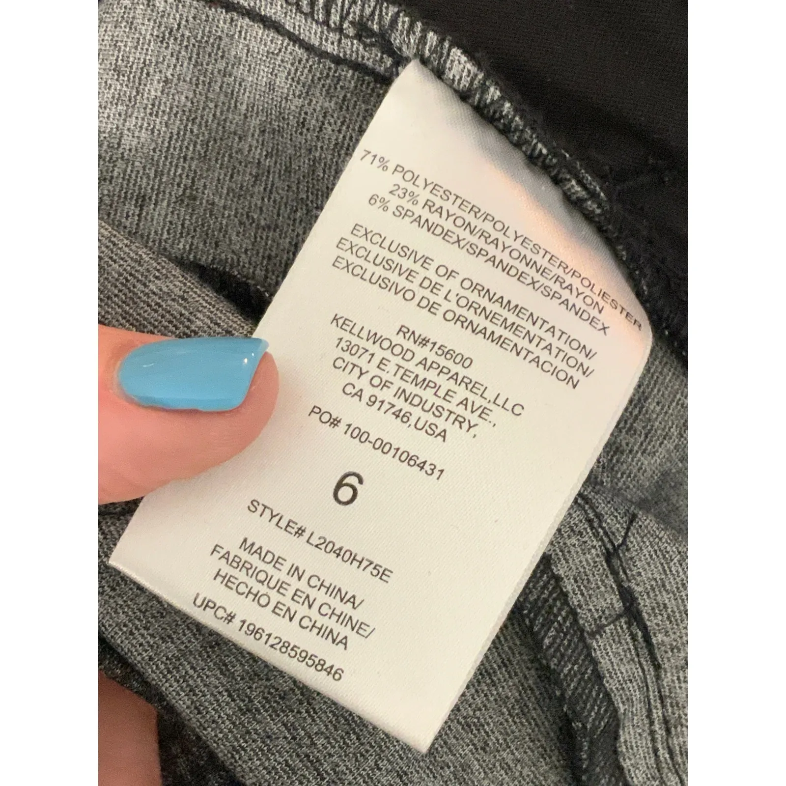 Wit &‎ Wisdom Plaid Dress Pants size 6 Black - Image 7