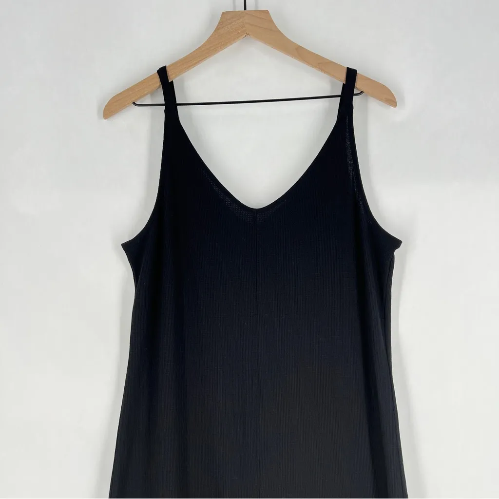 Athleta Wind Down Sleep V-Neck Romper Stretch Waffle Knit Relaxed Fit Stretch M - Image 5