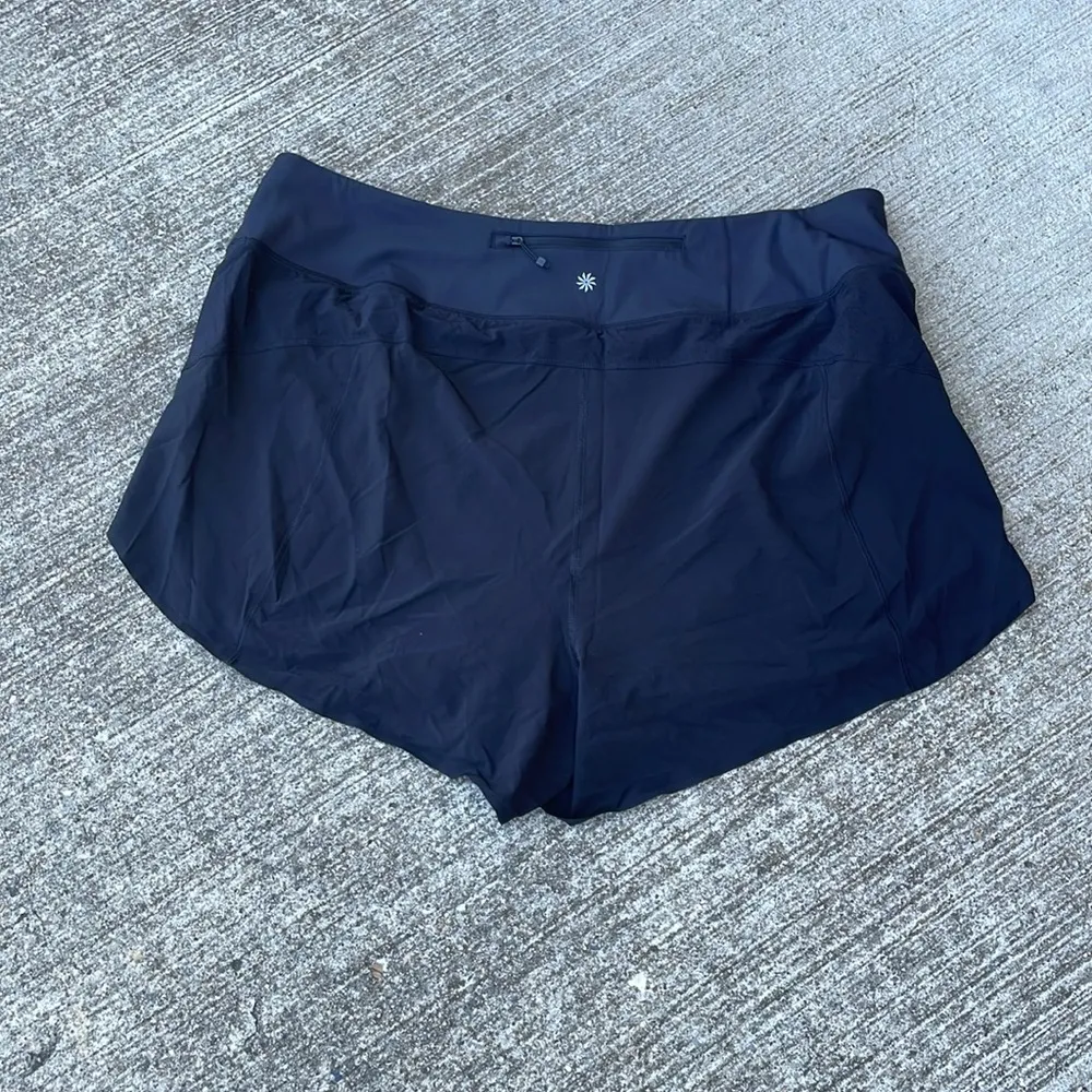 NWT Athleta Run With It 3.5” Short Black Womens Plus Size 2X Athletic Workout - Image 4