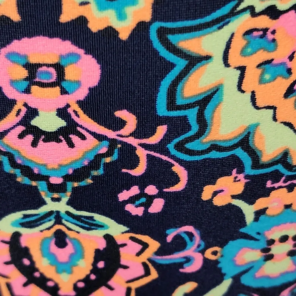 Xhilaration blue neon paisley bikini set size large - Image 2