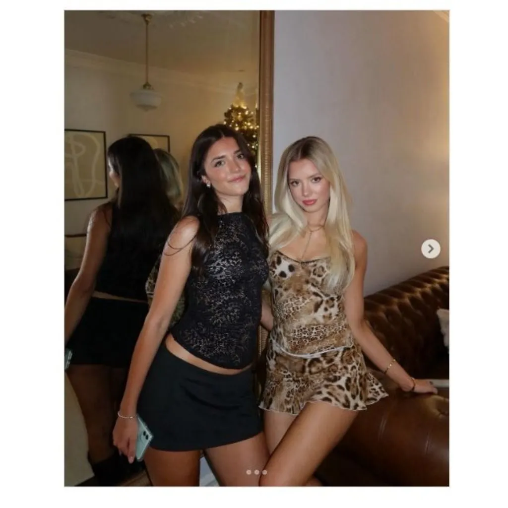 Bella Venice The Maxi Skirt in Leopard Small New Womens Animal Print Brown - Image 10