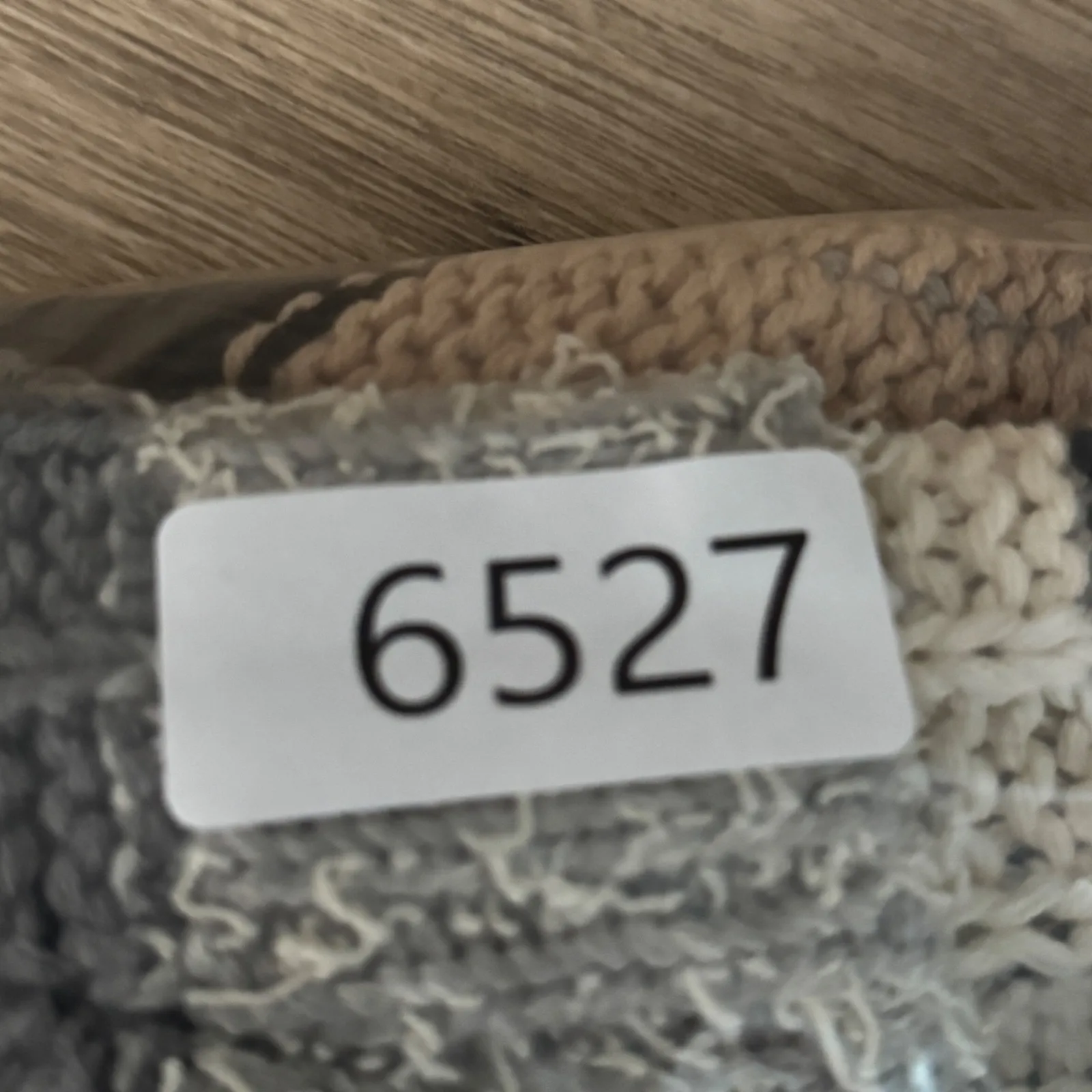 Umgee Cardigan‎ Sweater Women Striped Knit Open Front Cream Gray Neutral Medium - Image 10