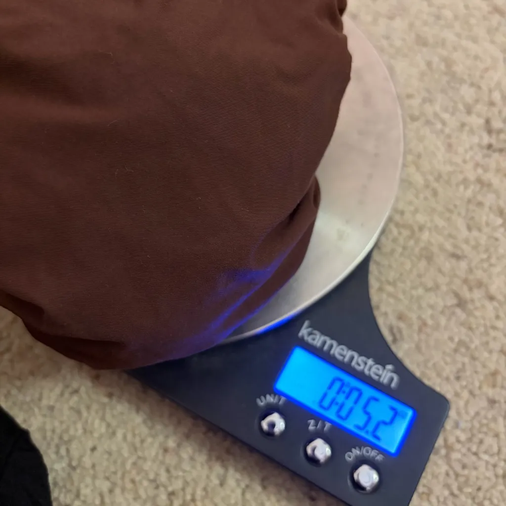 Qinsen Small Brown Double Lined Long Sleeve Top, Full Hip - Image 9