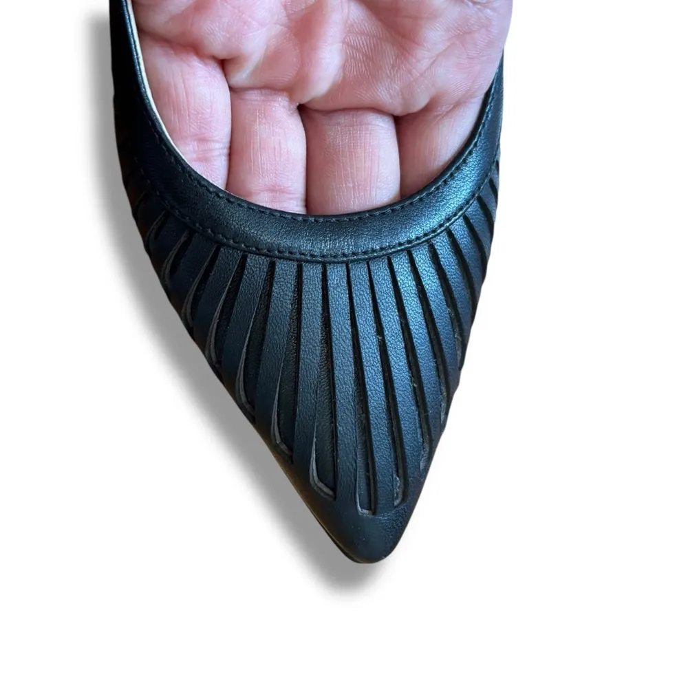 Marc Fisher Black "Zabie" Slingback Shoes - Size 6M - Image 9