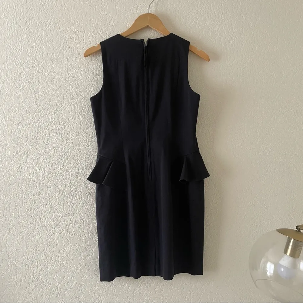 Rebecca Taylor LBD V-Neck Peplum Pencil Dress - Image 36