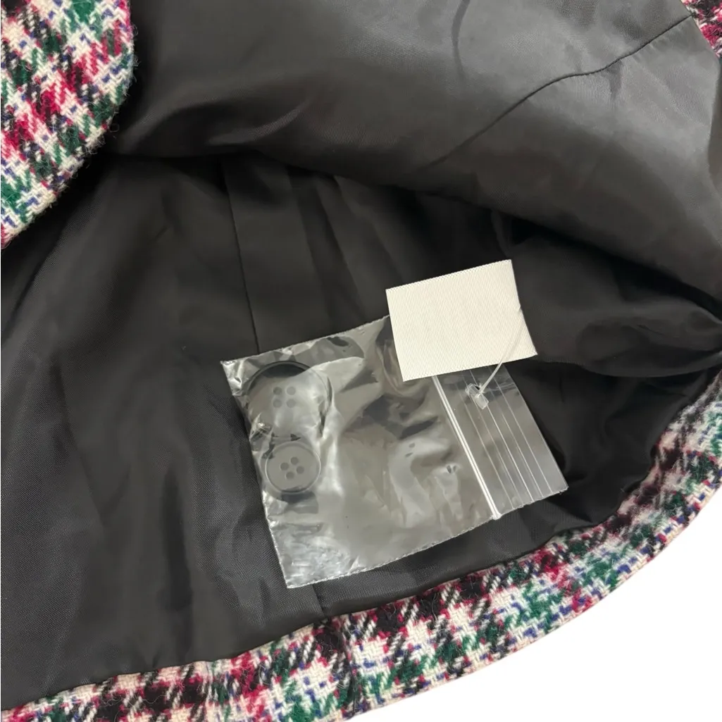 Talbots Wool Blazer Jacket Houndstooth Plaid Preppy Pockets Womens 16WP NWOT - Image 8