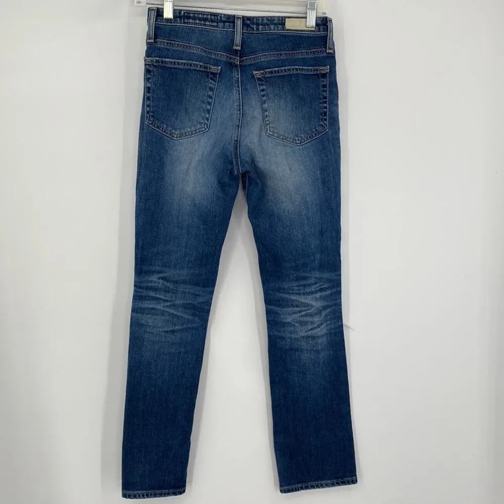 AG Adriana Goldschmied The Isabella High Rise Straight Leg Crop Jeans Size 26 - Image 6