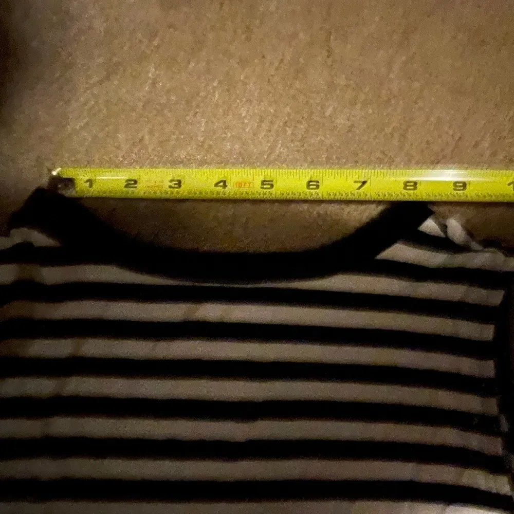 Time and Tru striped black and white sleeveless dress with scoop neck Size Large - Image 10