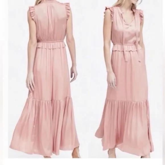 Banana Republic Soft Pink Maxi Dress - Image 2