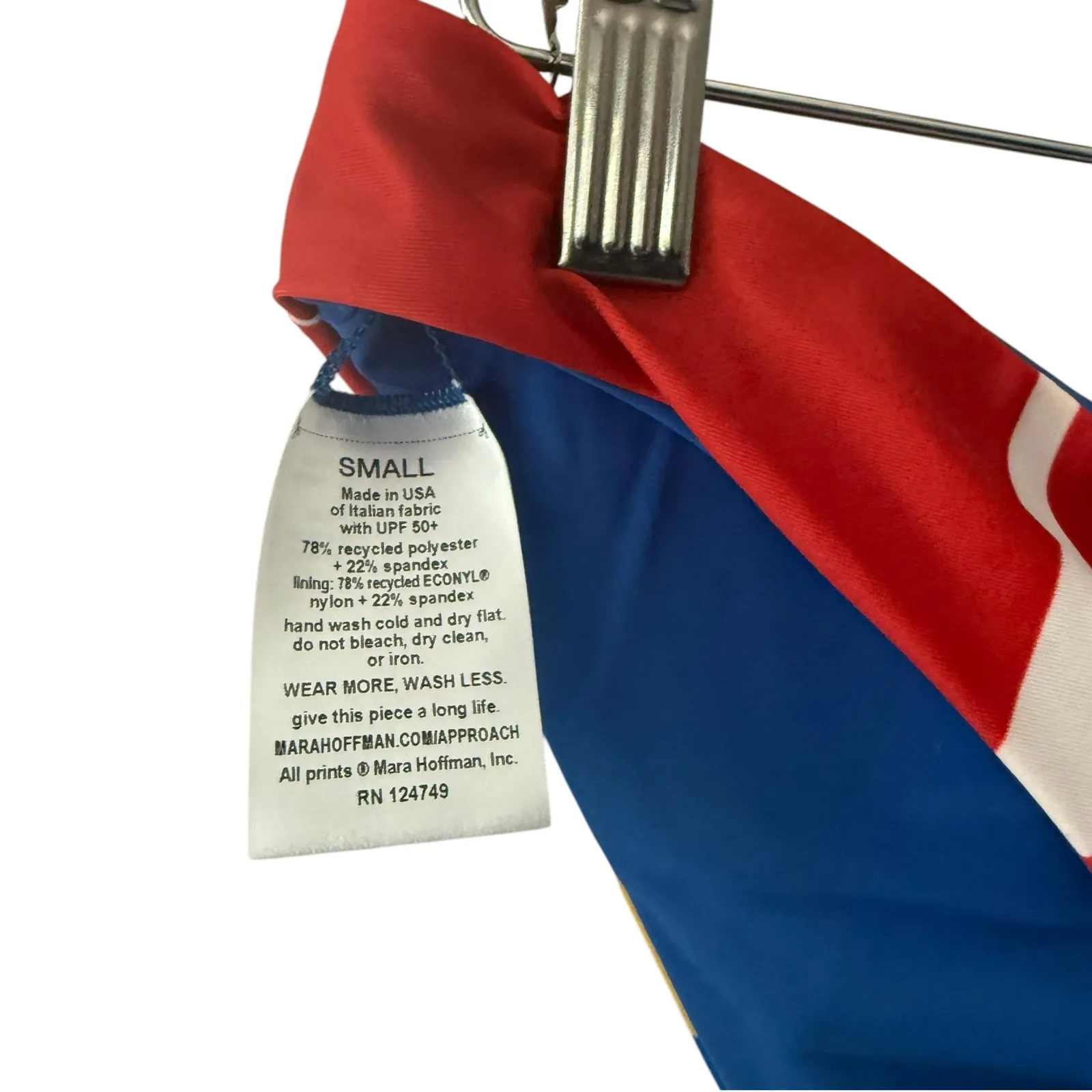 Mara Hoffman Zoa Colorblock Print Multicolor Bikini Bottoms Small - Image 5