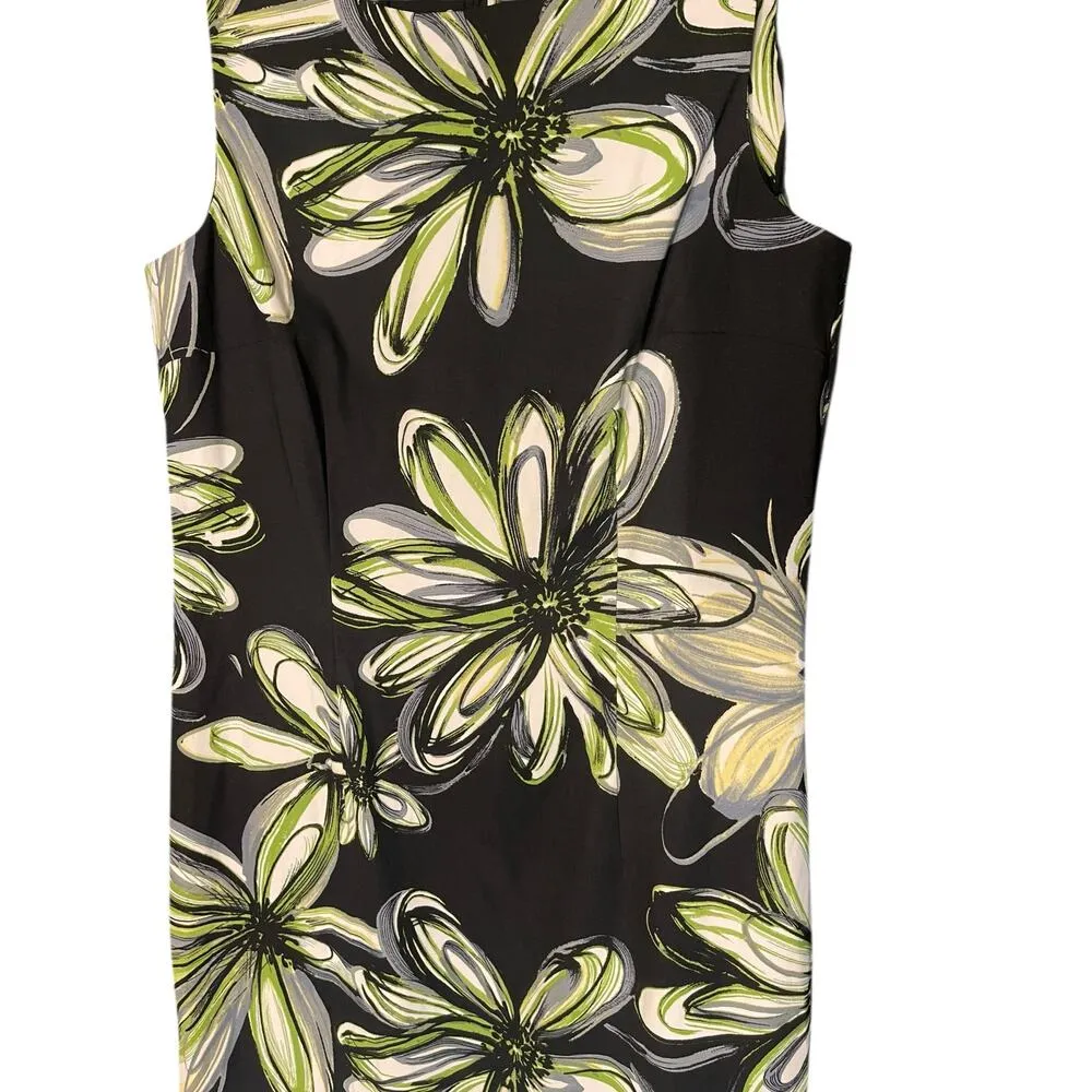 AGB Dress Sleeveless Dress with Cute Flowers Size 14 Black - Image 3