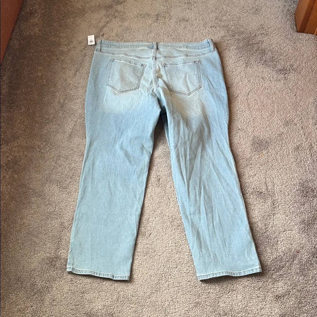 Old Navy High Rise Wow Straight Jeans SIZE 20 Short - Image 6