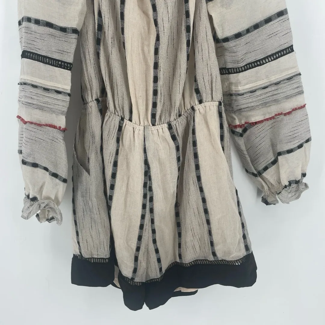 Anthropologie Hei Hei LaRue Embroidered Off The Shoulder Romper size M Boho Wool Size M - Image 15