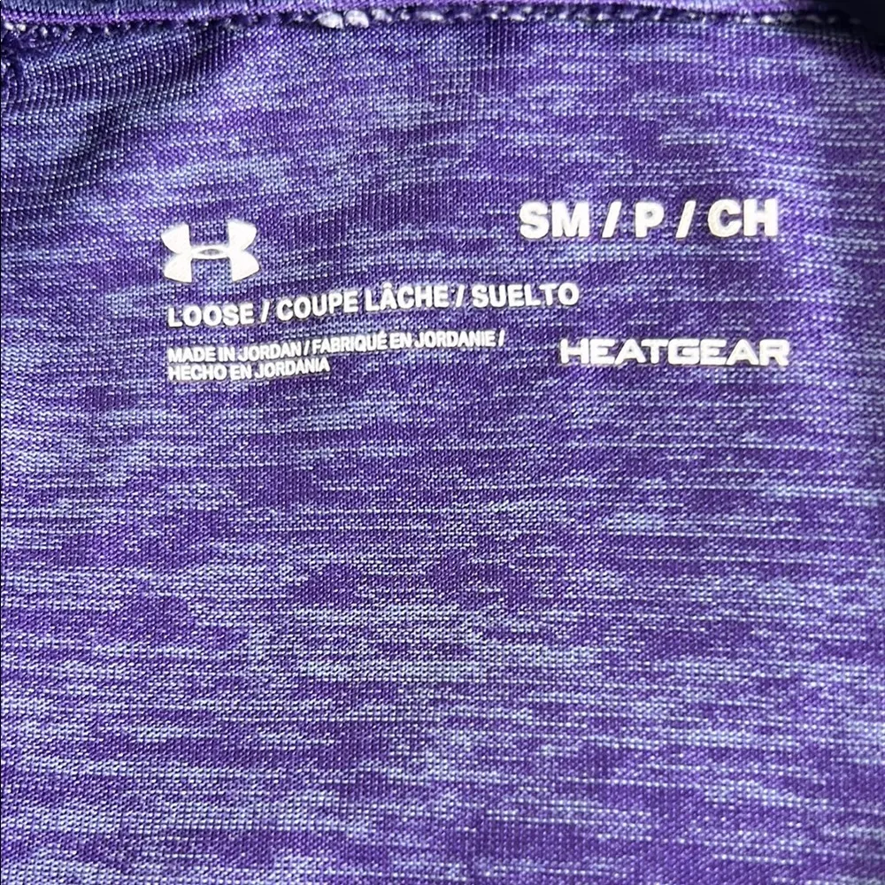 Under Armour  Purple Fitted Long Sleeve Tee - Image 4